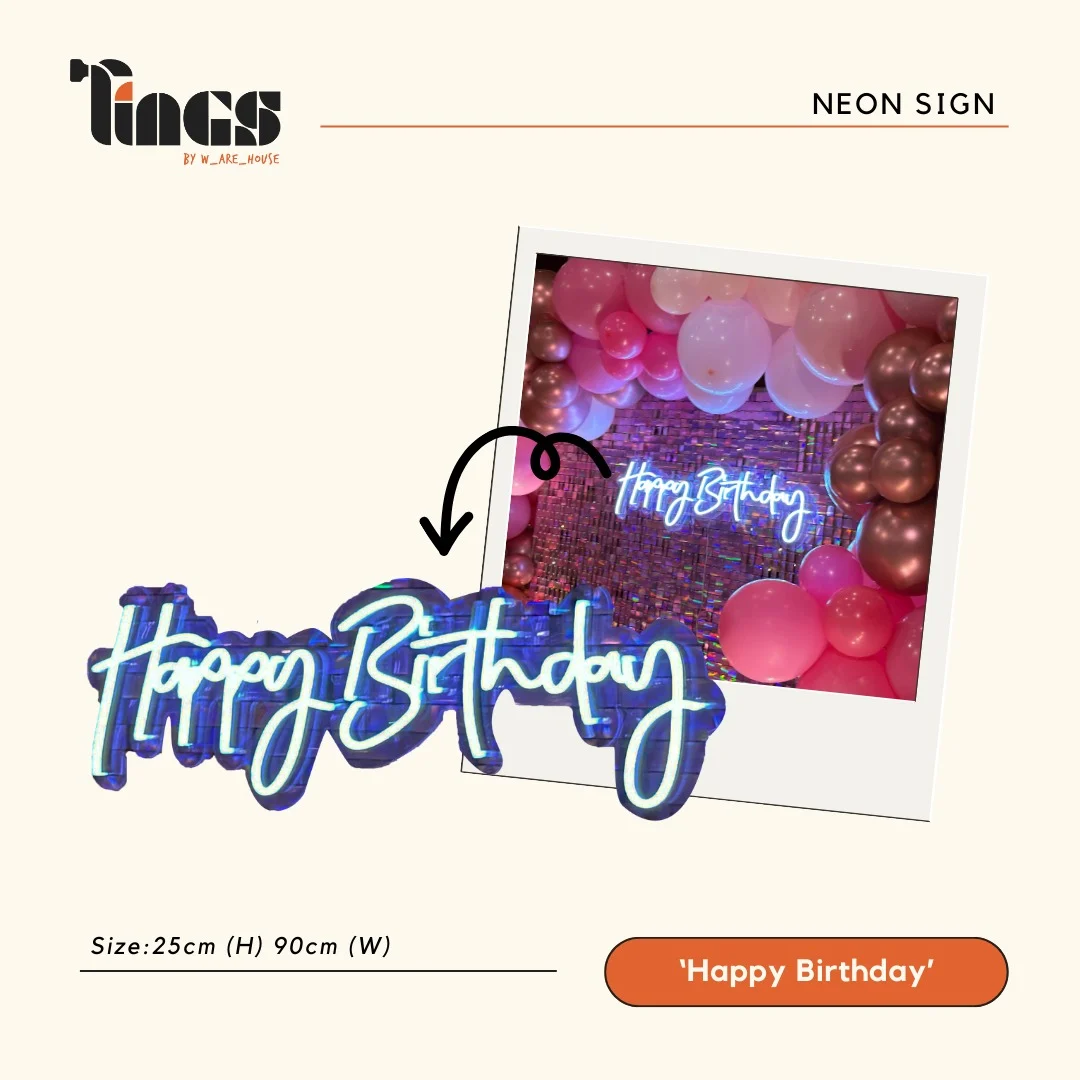 ‘Happy Birthday’ Neon Sign